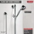 thumbnail image 2 of Delta Classic Hand Shower Package Includes Hand Shower, Slide Bar, and Hose, Available in Various Colors, 2 of 2