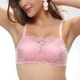 thumbnail image 1 of Embroidery Bra Women Sexy Lace Bra Underwear Soft Push Up Bra Sets Adjustable Bra, 1 of 8