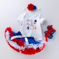 thumbnail image 2 of Yindaity Baby Girl Rompers 3-6 Months Toddler Baby Girl Summer Clothes Halter Romper Dress Backless Outfits(Blue,0-3 Months), 2 of 4