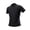 Black, variant on SAWOBUUN Men's Short Sleeve Quarter Zip Athletic Shirt Quick Dry Breathable Mock Neck Texture Top Lightweight Running Gym Tee