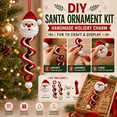 thumbnail image 2 of Crochet Christmas Tree DIY Kit, Santa Claus Holiday Craft Set for Handmade Festive Tree Decor, Creative Crochet Project for Home Tabletop Display, Seasonal Ornament Making, Style A, 2 of 7