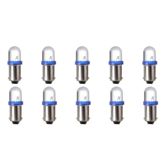 cciyu 10 Pack Blue BA9S 57 Bayonet LED Bulb Gauge Cluster Instrument Panel Light Lamp
