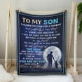 thumbnail image 7 of Gifts for Son for Fathers Day, Back to School - Birthday - Graduation for Son, Son Gifts Blanket, Present Ideas for Son from Dad Mom, to My Son Throw Bed Blanket 50x60, 7 of 7