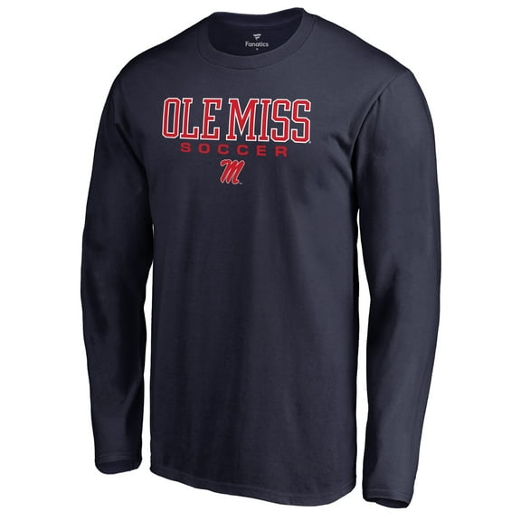 Men's Navy Ole Miss Rebels Team Unity Soccer Long Sleeve T-Shirt
