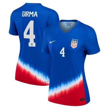 Women's Nike Naomi Girma Royal USWNT 2024 Away Authentic Jersey