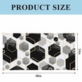 thumbnail image 3 of Black Grey Fluorescent Light Covers, Geometric Gold White Hexagon Modern Magnetic Light Covers for Ceiling Lights, Fluorescent Ceiling Shade Filters for Classroom Bedroom Office 4x2Ft x 3PCS, 3 of 8