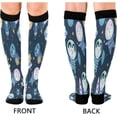 thumbnail image 2 of GZHJMY 1 Pair Rocket Compression Socks for Women Men, Knee High Stocking for Running,Athletic,Medical, 2 of 7