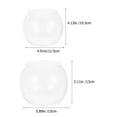 thumbnail image 3 of 2pcs Fish Bowl Plastic Transparent Small Aquarium Desktop Small Goldfish Fish Tank, 3 of 9