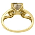 thumbnail image 4 of 10K Yellow Gold Diamond Split Shank Rectangle Right Hand Cocktail Ring 0.15 Ct., 4 of 5