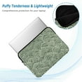 thumbnail image 2 of FORMRS 13"-13.3" Laptop Sleeve Protective Case Soft Carrying Quilted Computer Bag Cover, Retro Green Abstract, 2 of 7