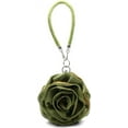 thumbnail image 2 of Rose Shaped Evening Bag Soft Satin Clutch Purse Floral Wristlet Handbag for Women Wedding Party Purse, 2 of 7