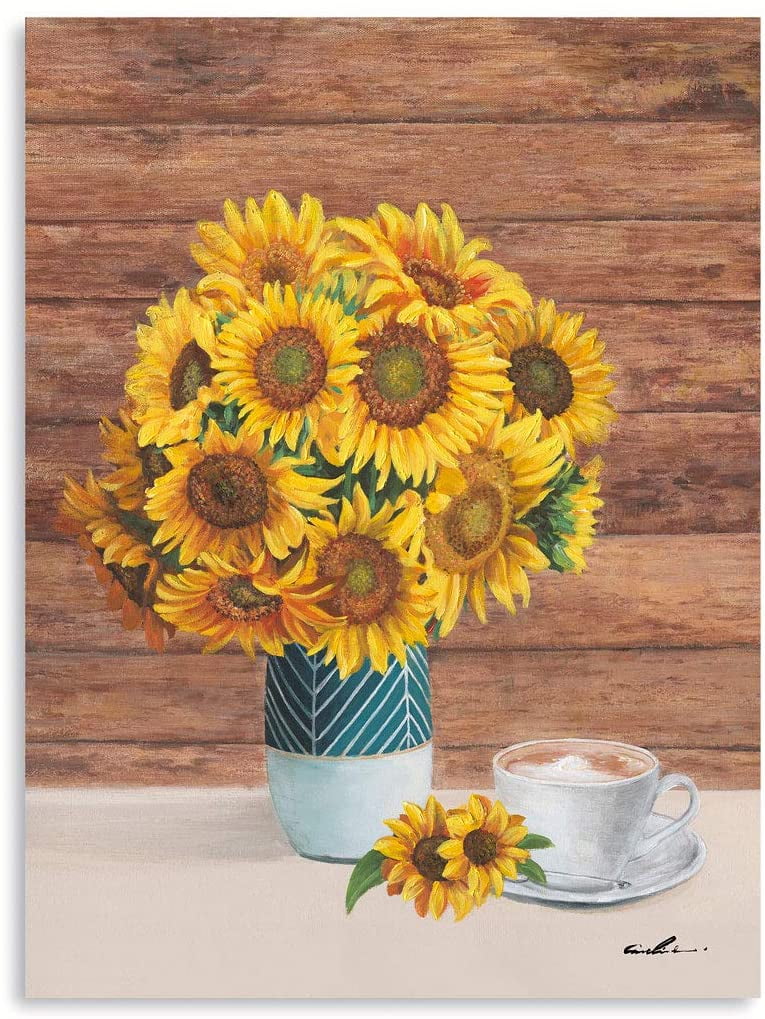 Download Popeven Wall Art Woodenen Sign Woodenen Wall Art Sign Plaque 12 X16 Made In The Usa Sunflower Blossom Walmart Com Walmart Com