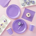 thumbnail image 2 of 72 Pieces Of Purple Party Supplies With Paper Plates, Cups, And Napkins For Birthday Decorations (Serves 24),Plates And Bowls Sets,Dinnerware Sets, 2 of 8