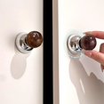 thumbnail image 5 of Oggfader 2 Pack Dopamine Ball Suction Cup Hooks Brown - Damage Free No Drill Removable Wooden Wall Hooks for Bedroom Living Room Home Storage Decor, 5 of 5
