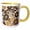 Yellow/White, variant on 3drose, Late Fall Brown N Tans in Pretty Pattern, 11oz Mug