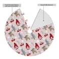 thumbnail image 2 of Lsque Cartoon Santa and Reindeer Print Christmas Tree Skirt, Tree Skirt with Ties or Velcro, Perfect for Holiday Decorations, Halloween, and New Year-30", 2 of 7