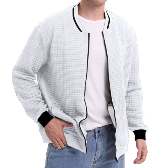 Yokua Men's coat Casual Fit Baseball Letterman coat Boys Bomber coat