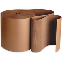 18" x 250' - A Flute Kraft Singleface Corrugated Roll - 1 Roll