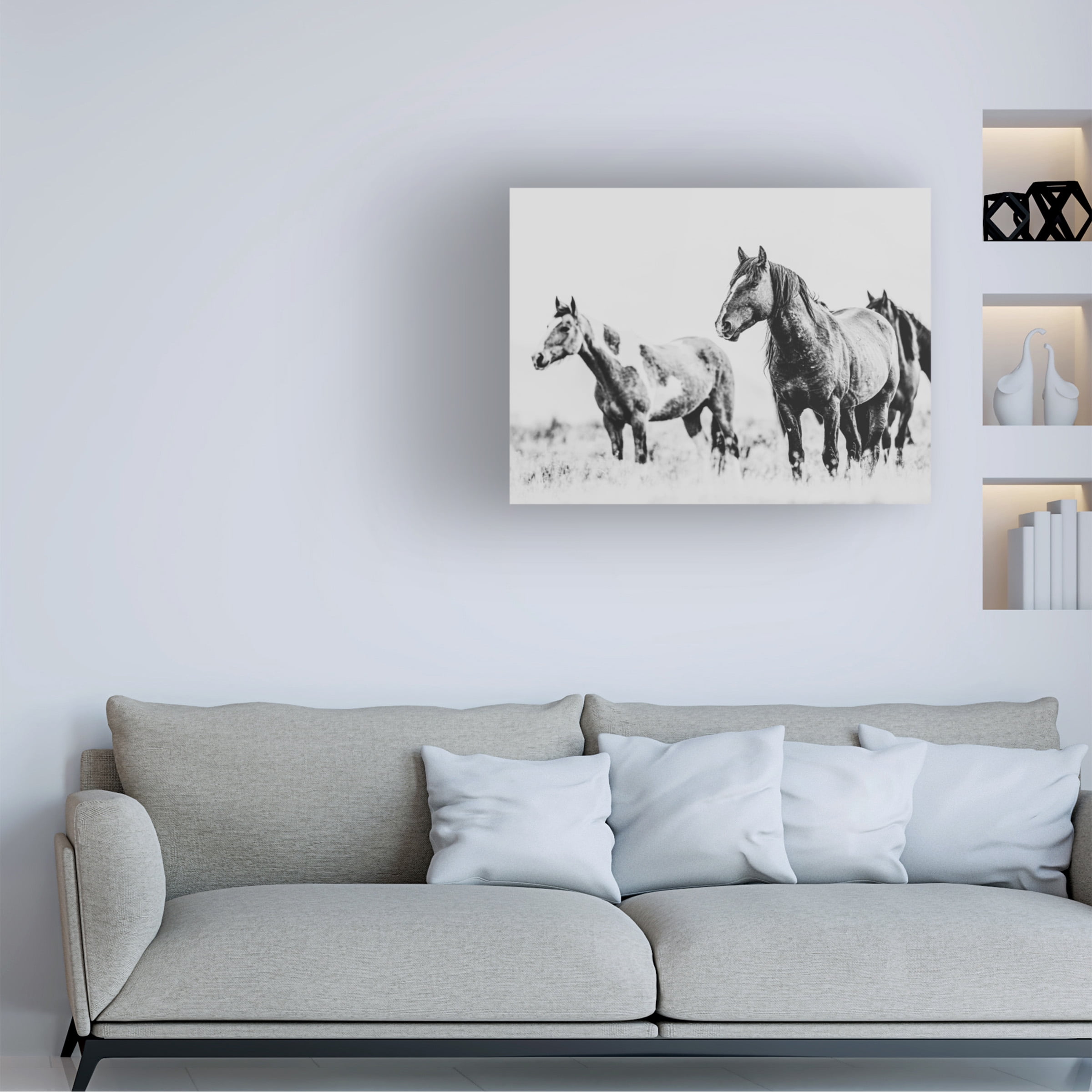LightBoxJournal 'Wild Horses of the Great Basin 04' Canvas Art