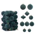 thumbnail image 1 of WAITLOVER 35 Piezas Adornos para Árbol de Navidad Bolas de Terciopelo, Juego de Adornos Colgantes de Bombillas de Navidad Inastillables de Felpa, Adornos Decorativos de Navidad, 1 of 7