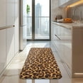 thumbnail image 4 of Brown and Black Leopard Print Kitchen Rug Mat,Kitchen Runner Rugs Non Skid Washable,Decorative Kitchen Floor Mats for Kitchen,Sink,Laundry,17"x47.2", 4 of 7