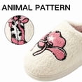 thumbnail image 3 of BERANMEY Cute Smile Cowboy Slippers for Women Perfect Soft Plush Comfy Warm Slip-On Western Boots Slippers fo Women Indoor Fluffy House Slippers for Women and Men Non-slip Fuzzy Flat Slides, 3 of 8