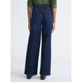 thumbnail image 3 of Free Assembly Women's High Rise Full Length Wide Leg Jeans, 30" Inseam, Sizes 0-26W, 3 of 5