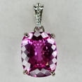 thumbnail image 3 of 925 Sterling Silver Natural Pink Tourmaline Pendant 22 Ct CERTIFIED For Gift Her, 3 of 8