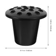 thumbnail image 2 of unbranded 5Ud Portaflores Para Tumbas En Material Plástico Negro Ideal Para, 2 of 8