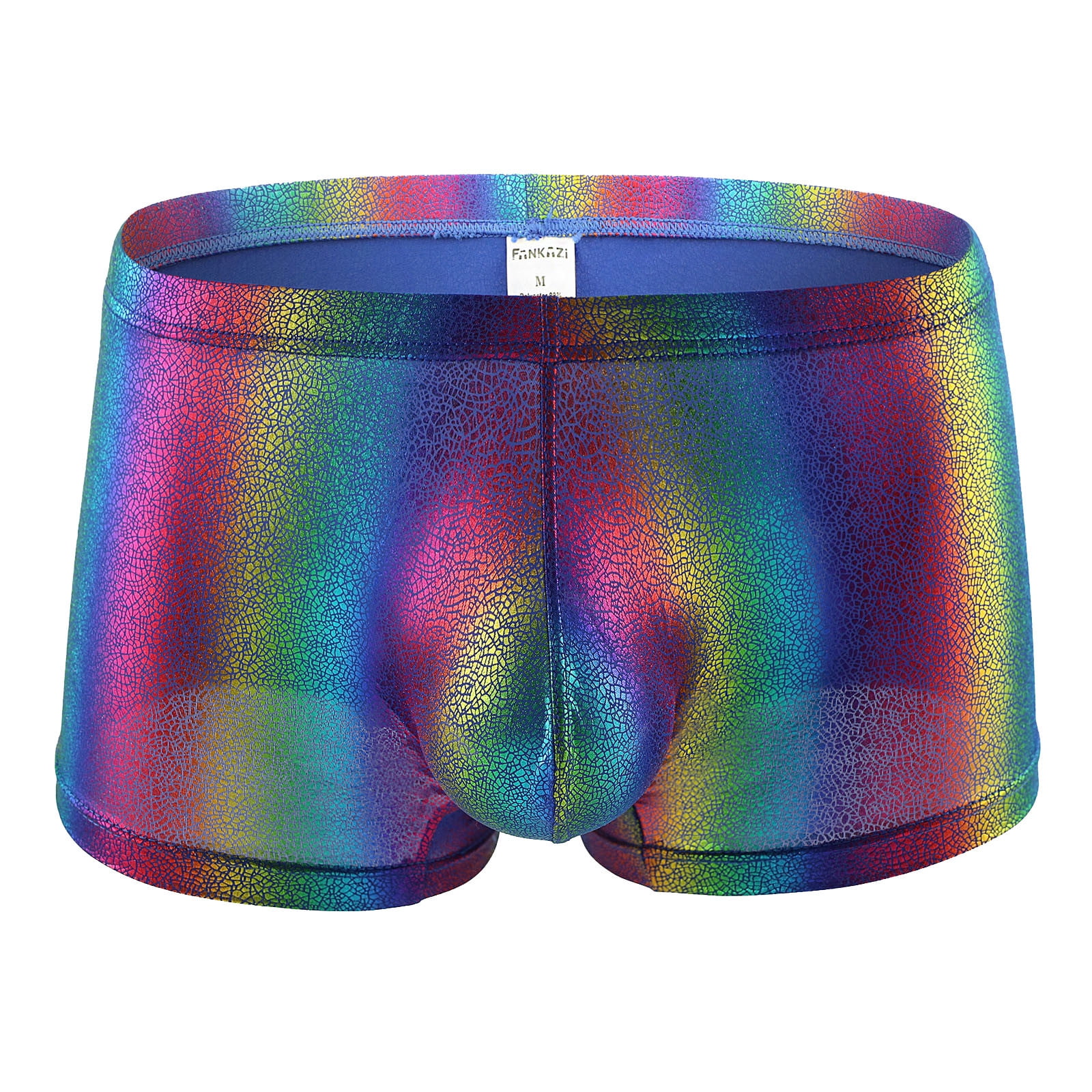 YWDJ Mens Underwear Boxer Briefs Pack Rainbow Men Boxer