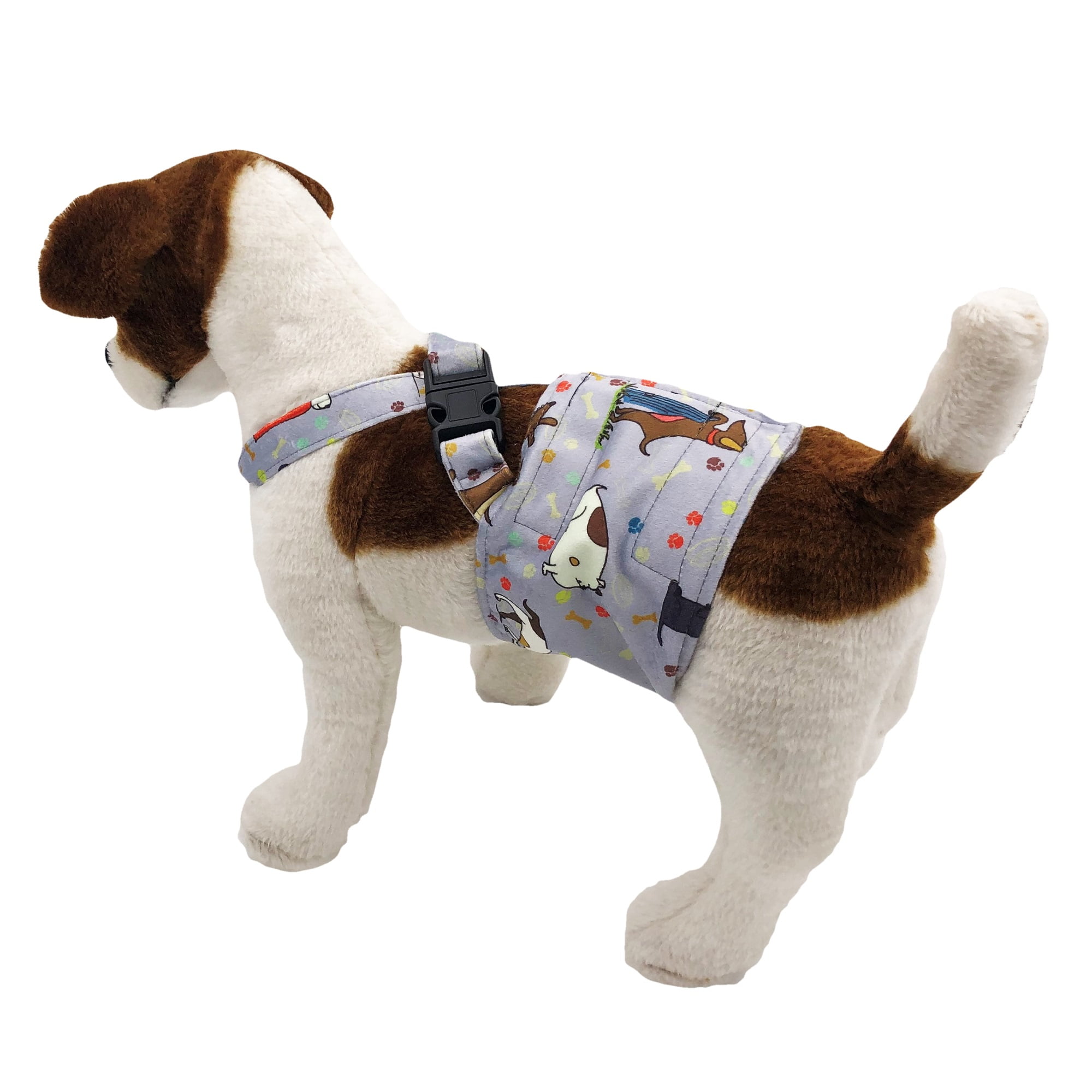 male dog wrap with suspenders