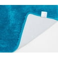 thumbnail image 2 of Queen Mary Bath Rug Luxury Soft Plush Thick Fluffy Microfiber Bathoom Mat, Non-Slip Rubber Back, Floor Mat Water Absorbent 18x30 - Turquoise, 2 of 5