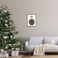 thumbnail image 2 of Stupell Industries Merry Christmas Hanging Botanical Ornament Red Bow Graphic Art Black Framed Art Print Wall Art, Design by Louise Allen, 2 of 5