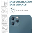 thumbnail image 4 of CloudValley Camera Lens Protector for iPhone 12 Pro Max 6.7", Tempered Glass Film, Aluminum Alloy Screen Cover, 3 Pack, 4 of 5
