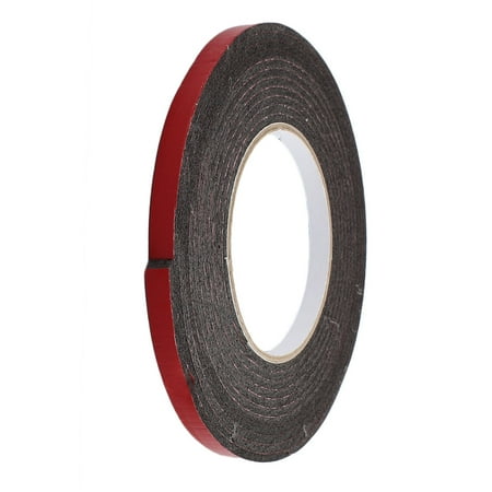 8mm x 3mm Single Sided Self Adhesive Shockproof Sponge Foam Tape 5M Length Red