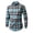 Light Blue, variant on Njagoc3 Cotton Button down Shirts for Men Long Sleeve T Shirts Classic Business Casual Shirts Fall Plaid Shirts with Pocket