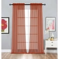 thumbnail image 5 of Designer Sheer Voile Rod Pocket Curtains For Small Windows Gold 52 in. W x 72 in., 5 of 5