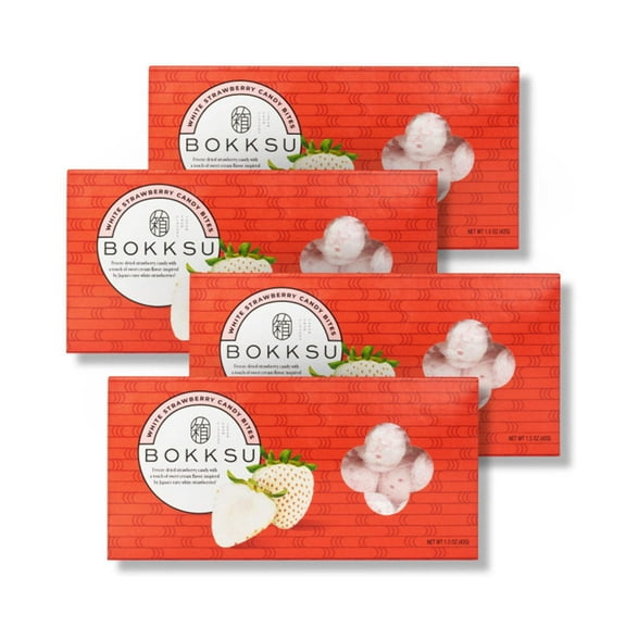 Bokksu White Strawberry Japanese Candy Bites (4-pack)
