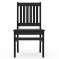 thumbnail image 5 of Better Homes & Gardens by POLYWOOD Southlake Outdoor Dining Side Chair (2 Chairs), All-Weather HDPE, Patio Seat, Black, 5 of 14