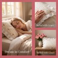 thumbnail image 3 of Unique Bargains Soft Cooling Polyester Breathable Pillowcase Cover 20"x48" Beige B, 3 of 5