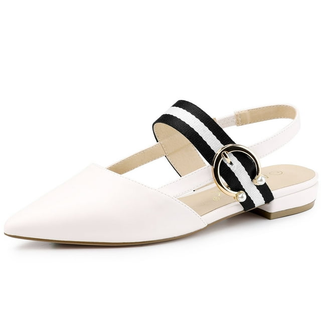 BLISSFUL STEP Escarpins Slingback à Bout Pointu pour Femmes