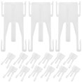 thumbnail image 1 of 20 ganchos para pliegues de cortina: ganchos para pliegues de cortina con forma de serpiente para cortinas de ventana y ducha, color blanco., 1 of 6