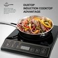 thumbnail image 6 of Duxtop 1800W Portable Induction Cooktop Countertop Burner, Gold 9120MC/BT-M20B, 6 of 7