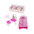 thumbnail image 3 of LeeQinersw 9 Pieces 1/6 Doll Furniture Accessories Dressing Table and Chair Life Scene Sofa, 3 of 9