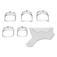thumbnail image 1 of Beard Shaper Template For Precise Trimming, 5 Sizes And Comb, Beard Shaping Styling Tool, Easy To Use For All Facial Types, 1 of 8