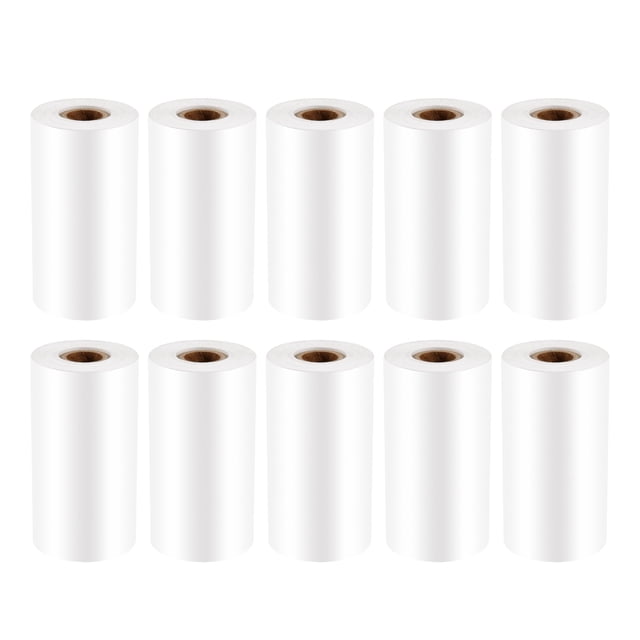 10 rollos de papel térmico para impresoras móviles de 58 mm y 30 mm, mini impresoras, cajas registradoras y terminales de punto de venta (TPV).