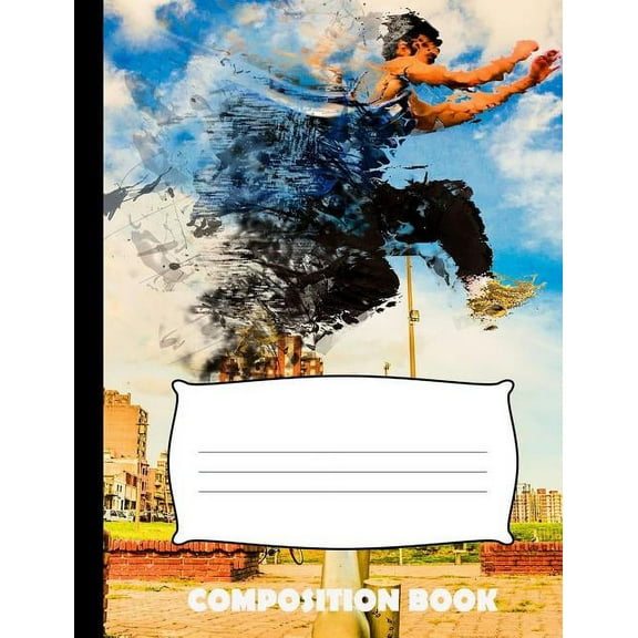 Composition Book: Parkour Composition Notebook Wide Ruled (Paperback)