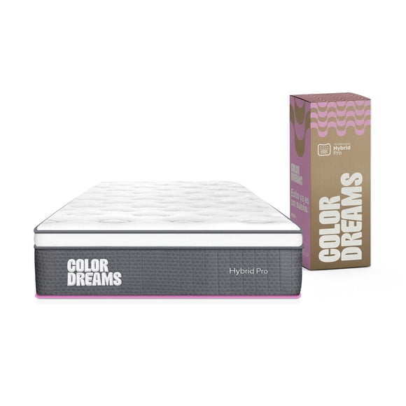 Colchón Individual Color Dreams Pro Hybrid | 28 cm | Firmeza media | Caja | Certificado
