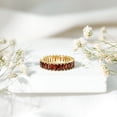 thumbnail image 4 of Rosec Jewels Natural Garnet Baguette Eternity Band for Women - Wedding Anniversary Ring - AAA Quality - Ready to Gift, 18K Yellow Gold, US 5.50, 4 of 9