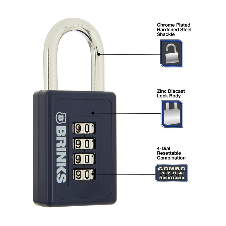 3点セットLOCKFIELD FT40 & Sbs kit & Deck 0 Brinks Zinc Diecast 40mm Combination Sport Padlock with 1 3/16in